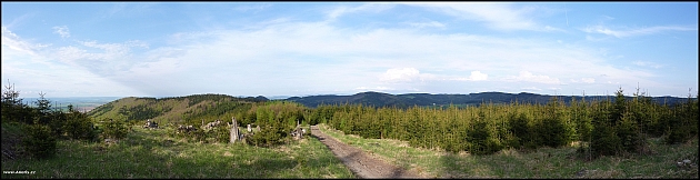 Kelčský Javorník - panorama