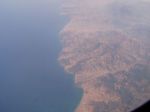 Pohled z letadla - toto už je Afrika