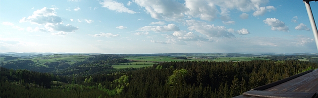 Horní les - panorama