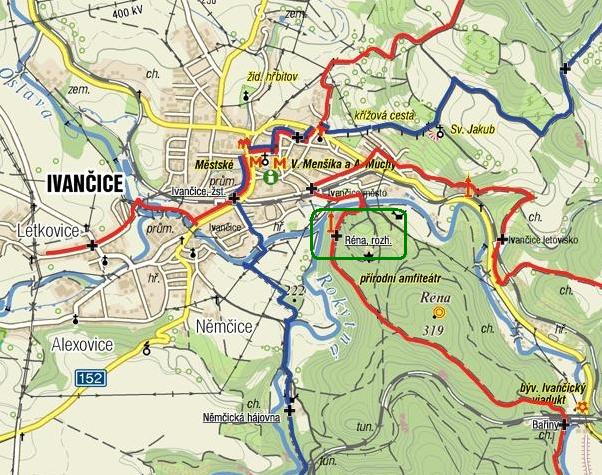 Ivančice - mapa