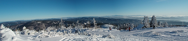 Lysá hora - panorama z vrcholu
