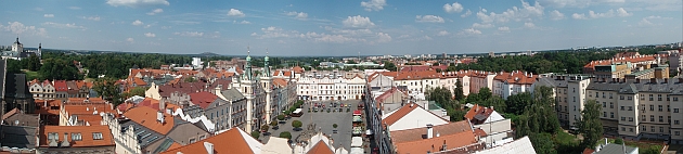 Pardubice - panorama ze Zelené brány