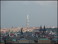 TV věž od Pražského hradu