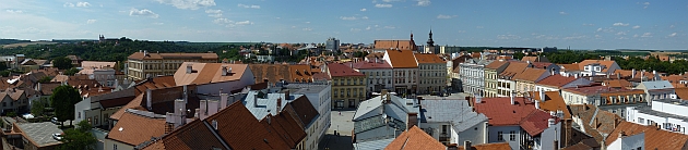 Radniční věž ve Znojmě - panorama