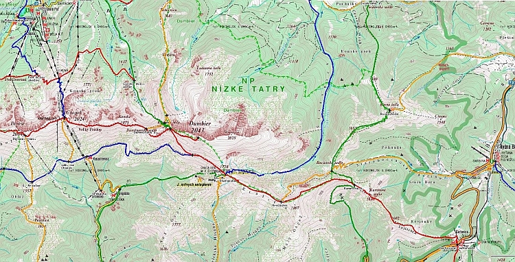 Nzk Tatry - mapa